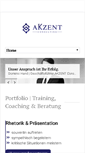 Mobile Screenshot of akzent-consulting.de